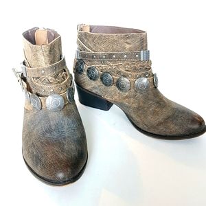 SALE: Naughty Monkey Boho Leather Ankle Boots